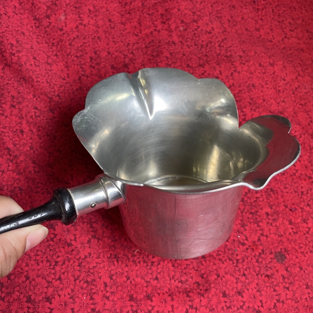 Queen Art Lotus Flower Gravy‎ Boat No. 105 Handmade Danish Quality Pewter
